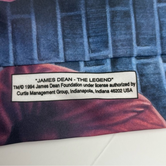Ralph Marlin James Dean The Legend Men’s Neck Tie 1994 Retro Look Made in USA - Picture 4 of 9